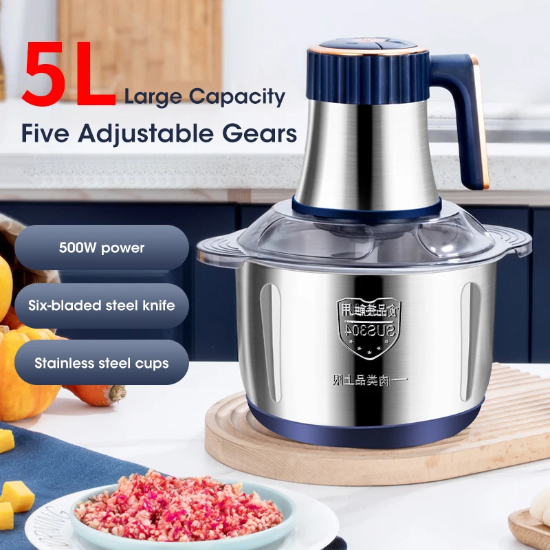 Baby Food With Meat - Tritacarne Elettrico da 5L in Acciaio
