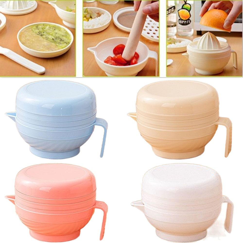Baby Food Grinding Bowl - 7 pezzi set di ciotole per