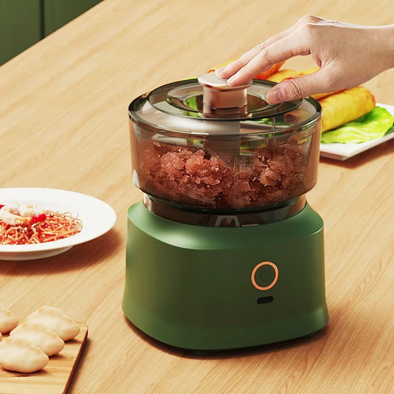 Baby Food With Meat - Mini Tritacarne Elettrico, Trituratore d'Aglio Multifunzionale,