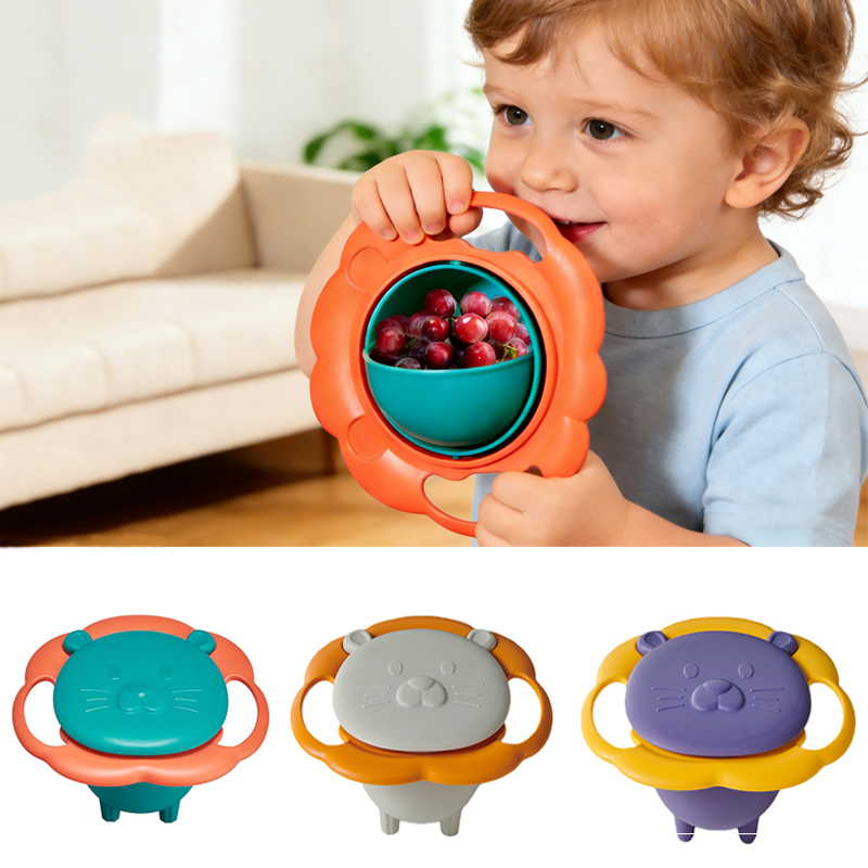 Baby Food Grinding Bowl - Ciotola giroscopica per bambini Design pratico