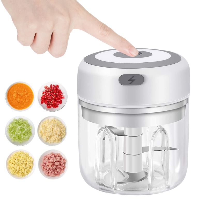 Baby Food With Meat - Tritatutto Elettrico per Aglio 250ML, Multifunzione