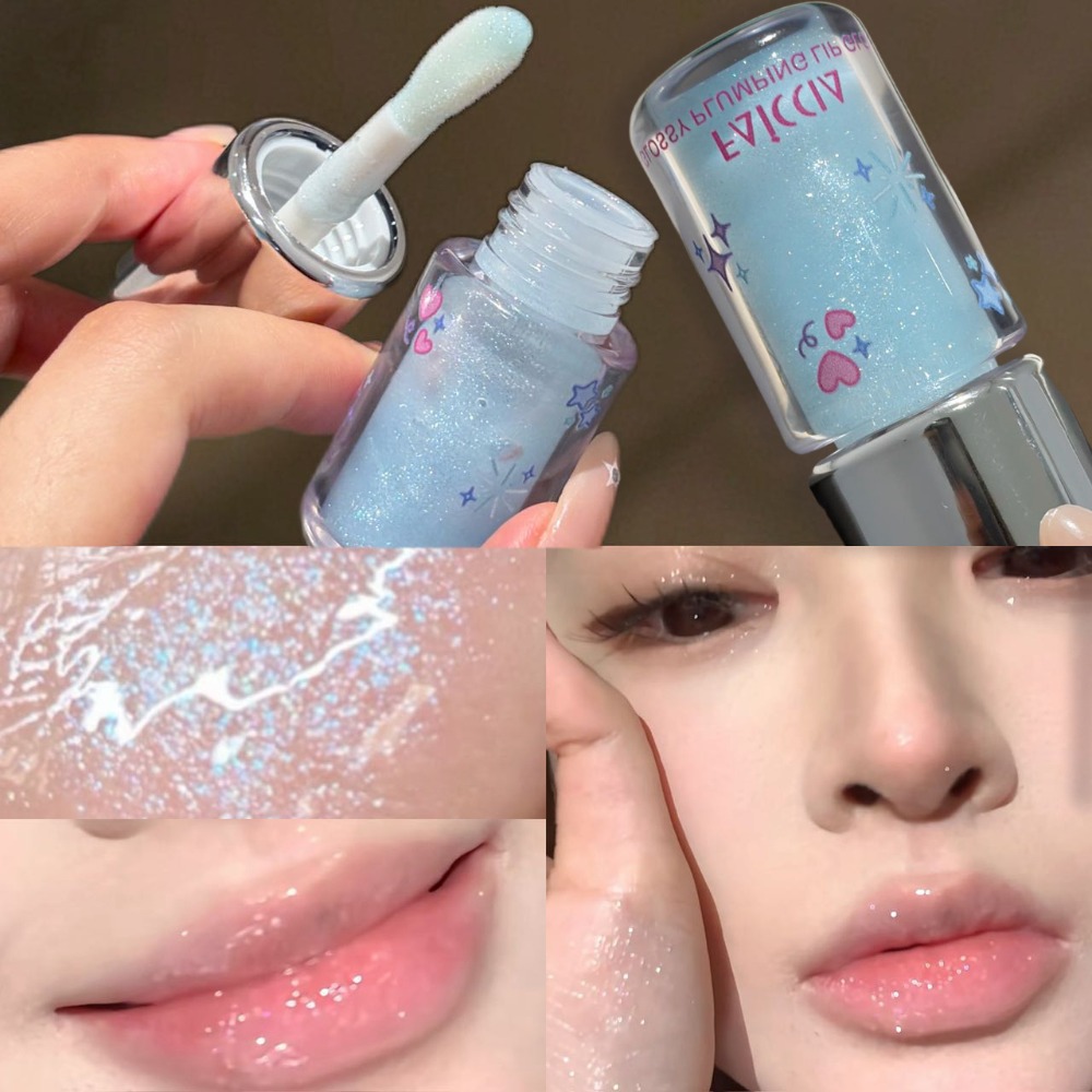 Baby Food Oil - Lucidalabbra Scintillante Baby Blue Effetto Acqua,