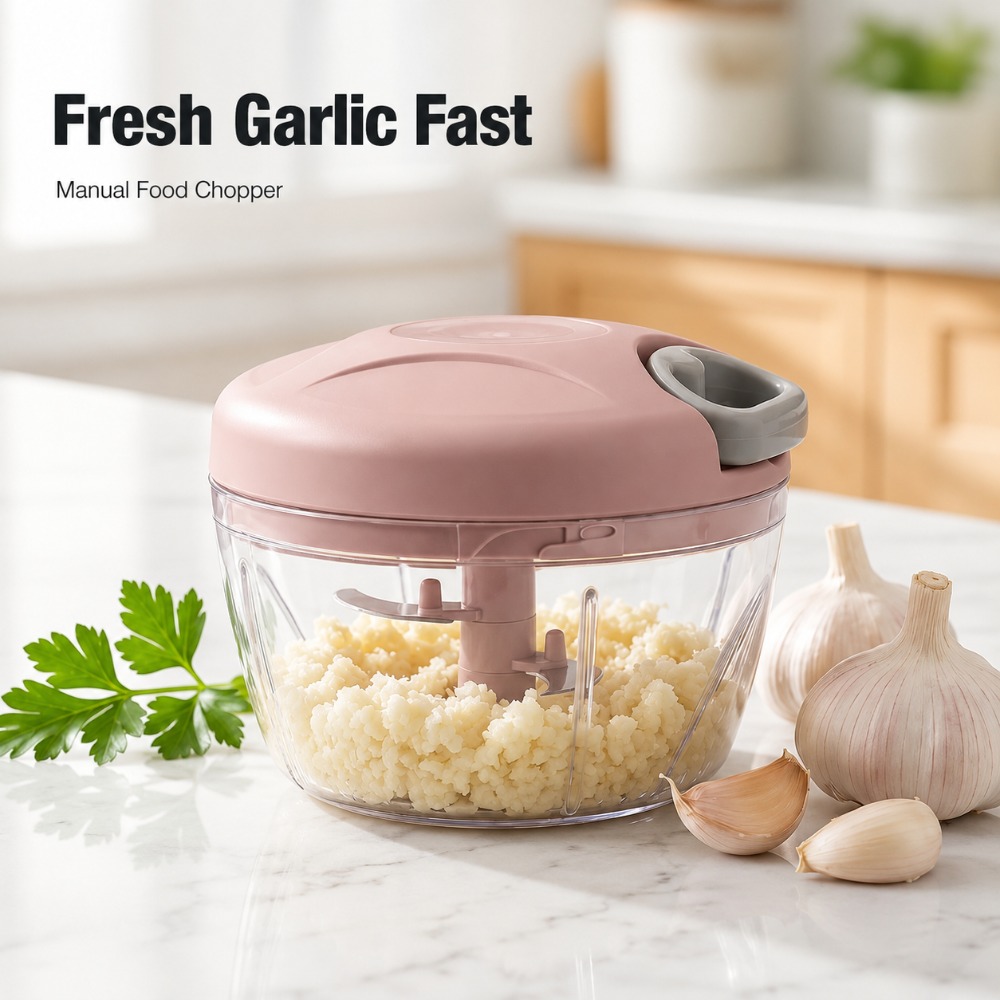 Baby Food With Meat - Tritatutto Manuale a Corda per Aglio,