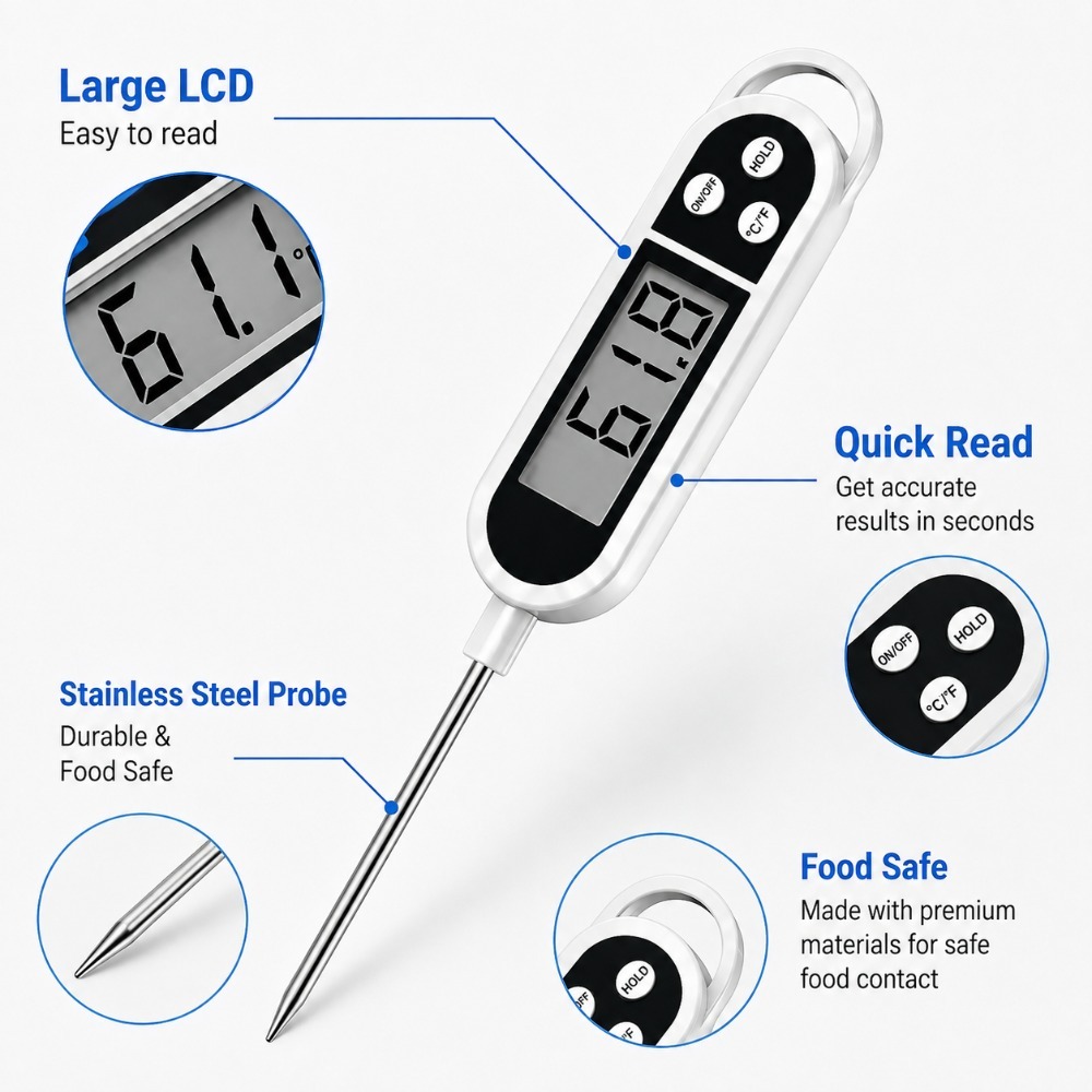 Termometro Digitale a Sonda co - Baby Food With Meat recensione e prezzo