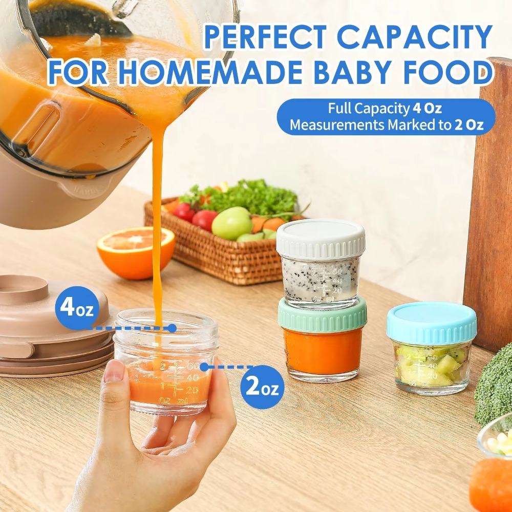 Set di 6 Barattoli in Vetro Mu - Baby Food Glass Jar recensione e prezzo